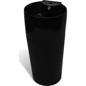 Umyvadlo Keramické Stojící Umyvadlo Černé 400x415x860 mm