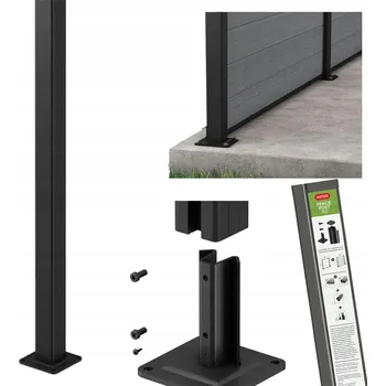 Plotový sloupek Hliníkový sloupek pro oplocení k upevnění do betonu 180 cm Keter