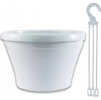 Květináč KVĚTINÁČ KVĚTINÁČ FI25 PLAST + HÁČEK INTERPLAST