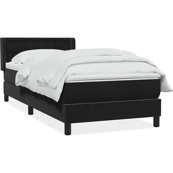 Postel Čalouněná jednolůžková postel VidaXL 80x220 černá