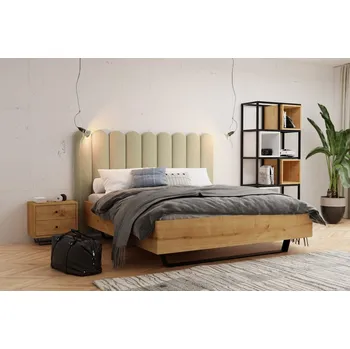 Čalouněný nástěnný panel plot 20 x 70 x 3 cm béžová