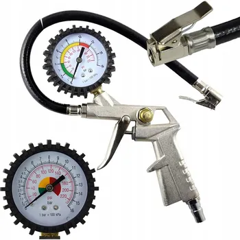 Příslušenství ke kompresoru Pneumatická pistole na huštění pneumatik s manometrem 12 bar Falon-Tech