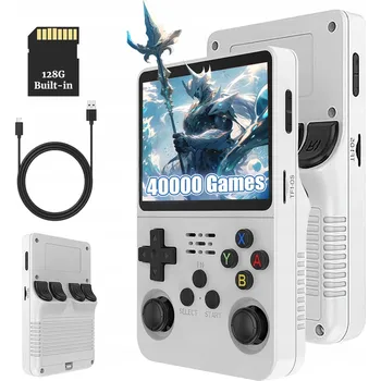 Herní konzole RETRO HERNÍ KONZOLE R36S PŘENOSNÁ 32GB + 128GB IPS 3.5" S VÍCE NEŽ 40000 HRY