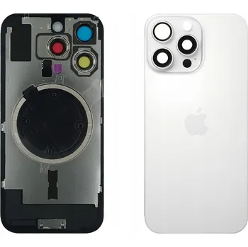 Pouzdro na mobilní telefon IPhone 16 Pro Max Rychlý Zadní Kryt Baterie White Titanium (Bílé Titanové Provedení)