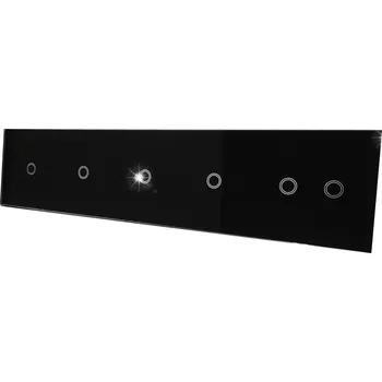 vypínač SKLENĚNÝ DOTYKOVÝ PANEL SPÍNAČ 2+1+1+1+1