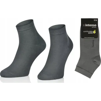 Dámské ponožky KOTNÍKOVÉ PONOŽKY BAMBUSOVÉ DÁMSKÉ PRODYŠNÉ ponožky PREMIUM ŠEDÉ