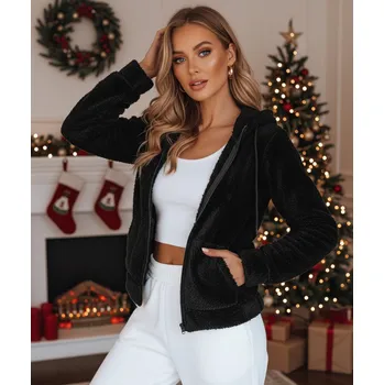 Dámská mikina Dámská mikina SOFT TOUCH černá Dstreet Barva: černá, Velikost: XL