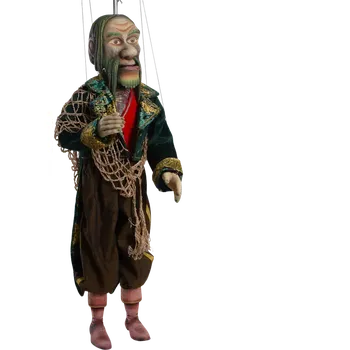 Marioneta Vodník - dřevěná