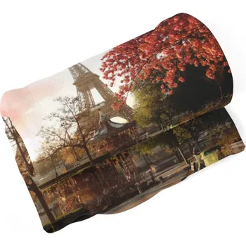 deka Sablio Deka Eiffelova věž a červený strom - 150x120 cm