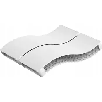 Matrace Matrace Pružinová s pěnou Bonell, 140 x 200 x 18 cm, Bílá/Černá/Šedá