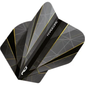 Šipka Letky na šipky Red Dragon Hardcore Premium Seren Onyx No2, černé, šedé