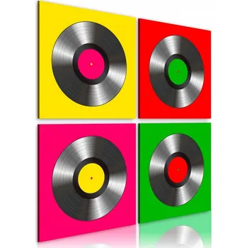 Obraz Obraz - Vinyly: Pop art - 80X80