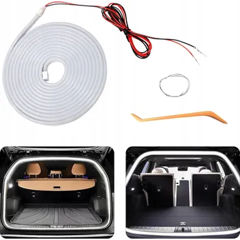Osvětlení interiéru vozidel LED OSVĚTLENÍ Interiérové LED pásky do auta, 4M, pro kabinu a zavazadlový prostor