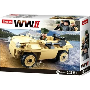 ostatní stavebnice Stavebnice Sluban WWII Amfibie Jeep M38-B0690