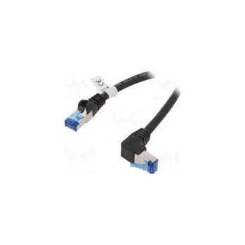 Síťový kabel Patch cord S/FTP 6a lanko Cu LSZH černá 1m 27AWG -20÷65°C