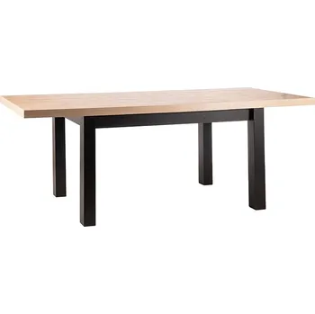 Jídelní stůl Stůl jídelní rozkládací dub artisan/černá PRESTO
