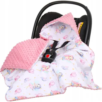 Zavinovačka BABYMAM MINKY DEKA DO AUTOSEDAČKY NOSÍTKA ZAVINOVAČKA TEPLÁ S KAPUCÍ