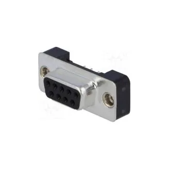 Elektrická zásuvka D-Sub PIN 9 zásuvka zásuvka se závitovým otvorem přímý THT