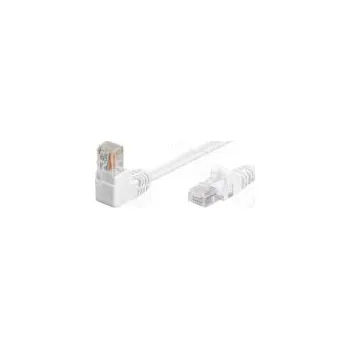 Síťový kabel Patch cord U/UTP 5e lanko CCA PVC bílá 1m 26AWG