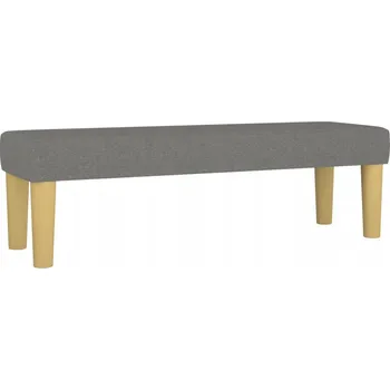 Lavice, tmavě šedá, 100x30x30 cm, čalouněná látkou