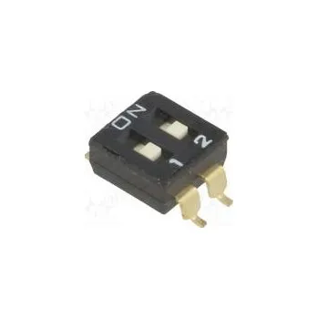 vypínač Přepínač DIP-SWITCH Počet sekcí 2 ON-OFF 0,025A/24VDC pol 2