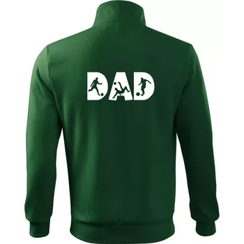 Pánská mikina Football dad - Mikina bez kapuce Adventure - L ( Lahvově zelená )
