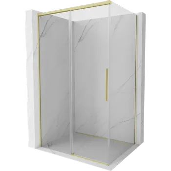 Mexen Rox sprchový kout posuvný 105 x 70 cm, transparentní, zlatý kartáčovaný - 8C2-105-070-55-00 Sprchové kouty