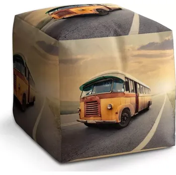 Taburet Sablio Taburet Cube Autobus veterán: 40x40x40 cm