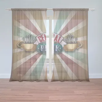 Záclona Sablio Záclony Seriál přátelé CENTRAL PERK Abstrakce: 2ks 150x250cm