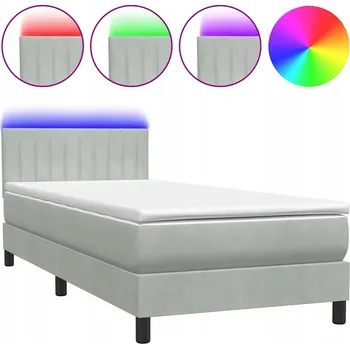 Ložnice Čalouněná jednolůžková postel VidaXL 80x220 cm, bílá