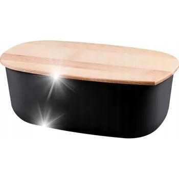 chlebník CHLEBNÍK NÁDOBA NA CHLÉB PEČIVO ČERNÝ BUKOVÝ