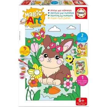 educa malování podle čísel králík a křeček
