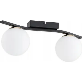 Maya stropní svítidlo 2-bodový - černý matný + zlatý - bílý matný