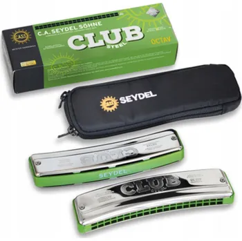 Foukací harmonika Ústní harmonika Seydel Club Steel C
