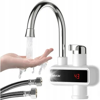 Průtokový ohřívač Průtokový ohřívač vody svislý displej bílý výkon 3000W VAYOX