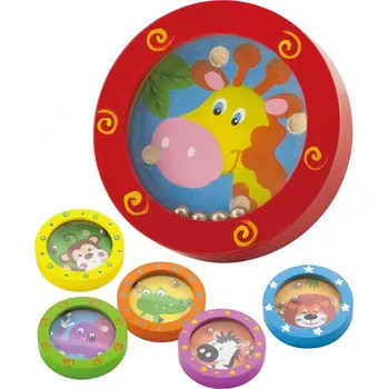 Dřevěná hračka VIGA DŘEVĚNÝ LABYRINT ZVÍŘÁTKA 1 KS TERAPIE