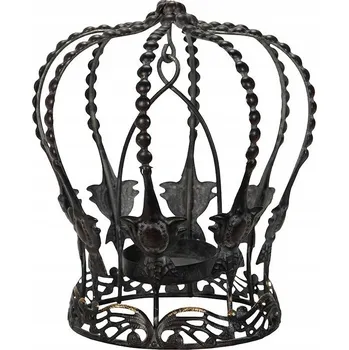 Obraz ČERNÝ LAMPION KORUNA na balkon, terasu, do obýváku, domu DÁREK LOFT 17 cm