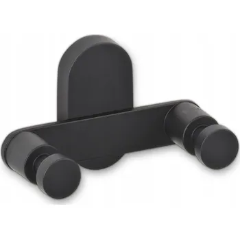 Věšák Dvojitý háček, koupelnový věšák KELA 10 x 5 x 6 cm, černý