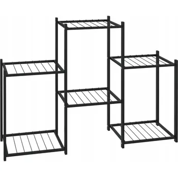 Květináč Rohový Držák Na Květináč železný černý 83x25x60cm