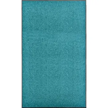 Rohožka Protiskluzová rohožka modrozelená 150x90 cm, polyamid, PVC, pratelná