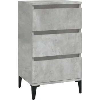Noční stolek Noční stolek industriální šedo-betonový 40 x 35 x 70 cm