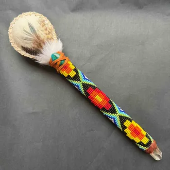 Hudební nástroj pro děti Maraca - chřestidlo Shipibo Visiones - Floresta