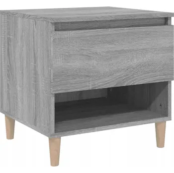Noční stolek Noční stolek z materiálu na bázi dřeva, šedý dub sonoma, 50x46x50 cm