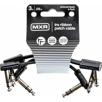 Příslušenství ke zvukové technice Dunlop MXR DCISTR03R Ribbon TRS Cable 3 Pack 8 cm Lomený - Lomený Patch kabel (Jako nové)