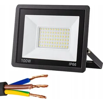 HALOGENOVÝ LED REFLEKTOR 100W 6000K VENKOVNÍ VODĚODOLNÝ IP66