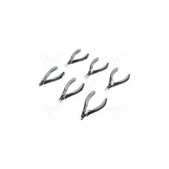 Dílna Sada kleště Poč.ks 6 ke stříhání,kulaté,precizní,půlkulaté