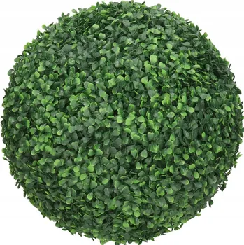 umělá květina Koule z buxusu DEKO zelená hustá 55 cm