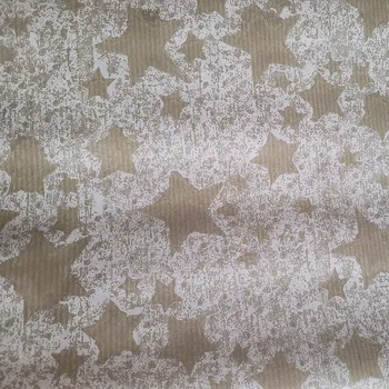 Obraz Zlatý papír s hvězdami na dárky 70 cm x 2 m 6m70