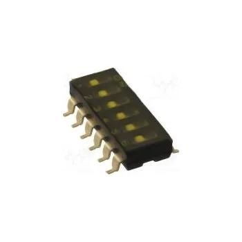 vypínač Přepínač DIP-SWITCH Počet sekcí 6 ON-OFF 0,025A/24VDC pol 2