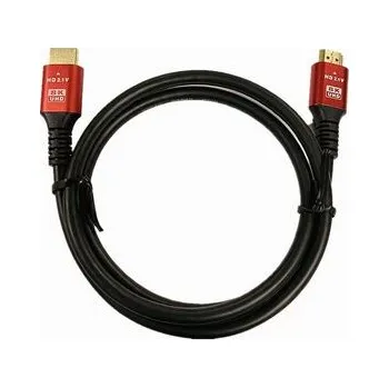 Video kabel HDMI 2.1 kabel 8K 60 Hz / 4K 120 Hz – Ultra High Speed, HDR, eARC, VRR, 48 Gb/s, 1 m, černý - OEM + zdarma možnost vyzkoušet a vrátit zboží do 30 dní
